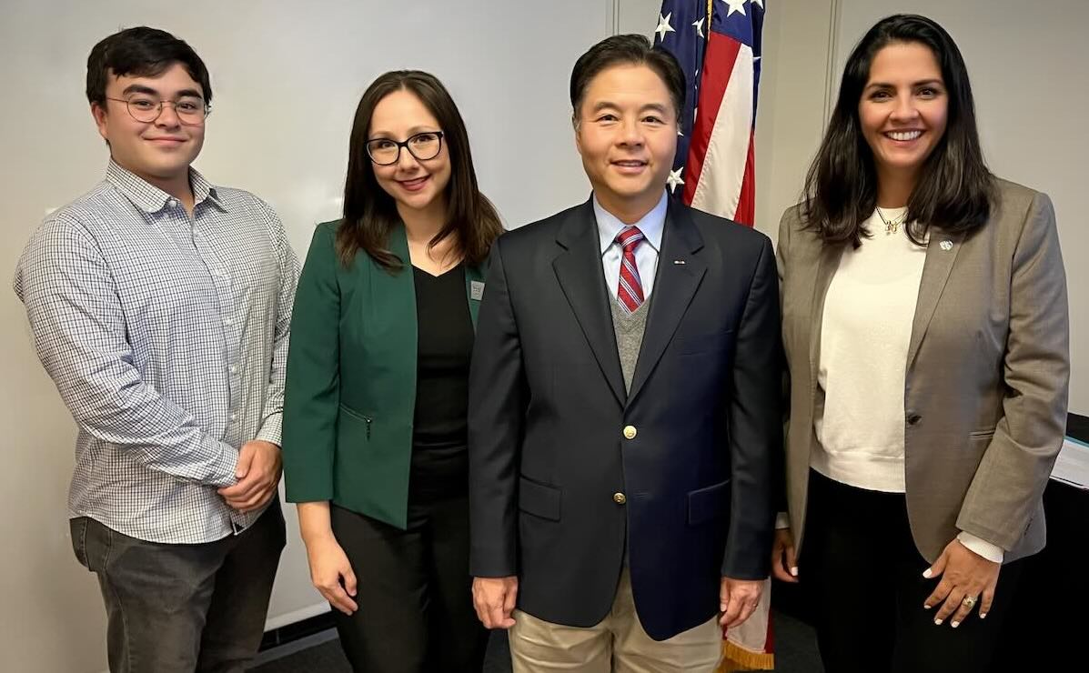 LMU External Relations team with Congressman Ted Lieu