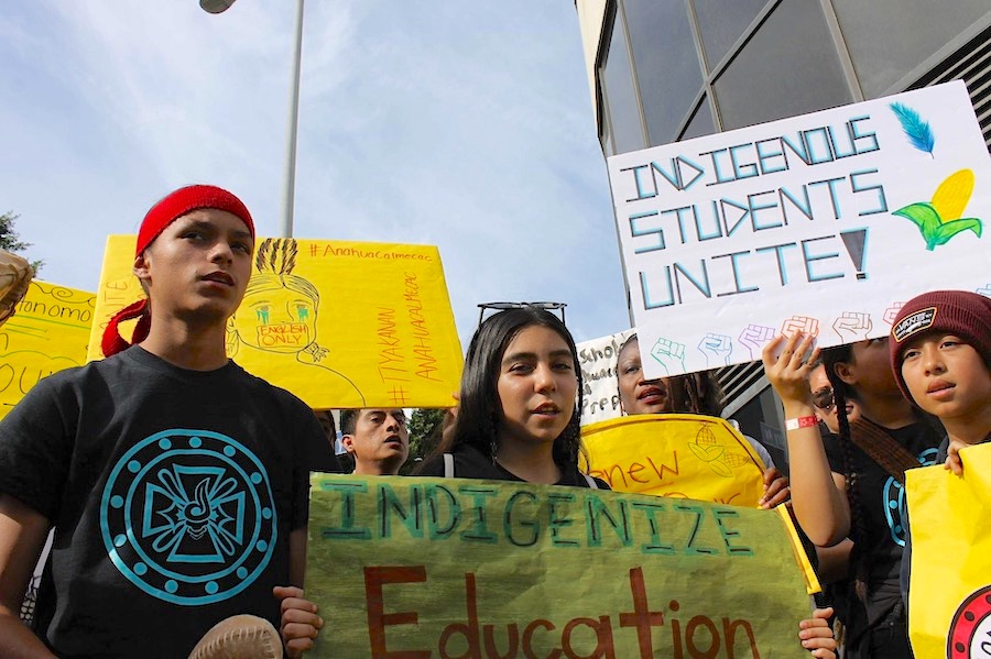 LAUSD students demonstrate for more representation in schools