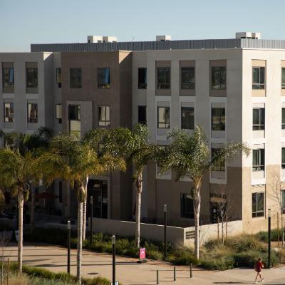 Exterior shot of Palm South Apartments
