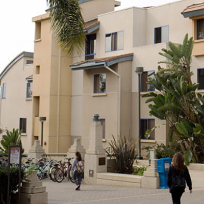Exterior shot of Leavey 5 Apartments