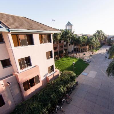 Exterior shot of Rains Hall