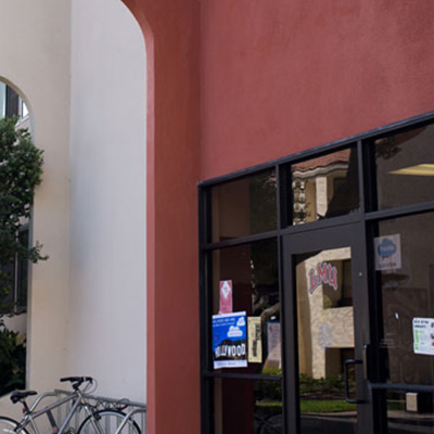 An exterior shot of Tenderich Apartments